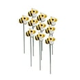 thumbnail image 2 of XYAIYT 10 Pcs Décoration de Jardin Extérieur Simulation Piquets d'Insectes Abeille pour Cour Patio, Design Résistant au Vent en Résine pour Décoration de Printemps Été, Parfait pour Offrir des Jardinières, Jaune, 2 of 6