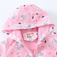 thumbnail image 4 of Coerni Baby Boys Windbreaker Hooded Jacket Kids Cute Waterproof Outwear Lightweight Print Raincoats Zip Up Button Down Coat, 4 of 9