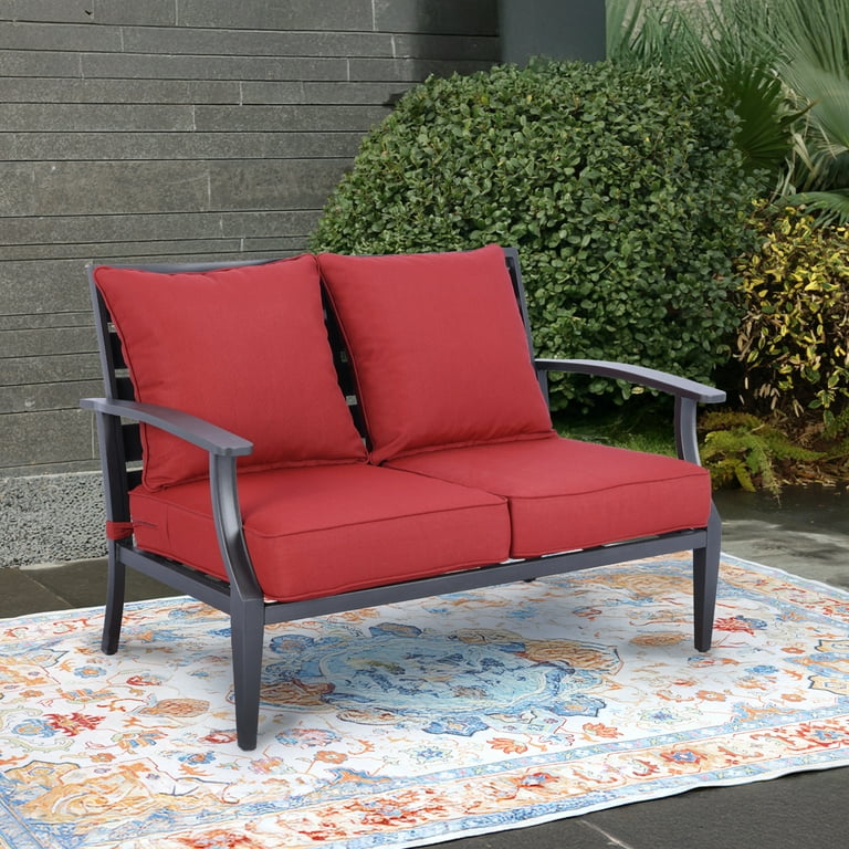 BPS 23x26 Inch Outdoor Deep Seat Cushion Set, Water Resistant