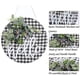 thumbnail image 4 of 12 Inch Wreath, Welcome Sign, Front Door Decoration, Wreaths for Front Door, Suitable for Farmer/Home Decor, Black/White, 4 of 5