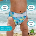 thumbnail image 2 of FREDS SWIM ACADEMY Reusable Diapers for Toddlers (20 lb - 35 lb) Essential Baby Swimming Diapers for Boys and Girls at Pool & Beach - Comfortable and Leak-Proof Solution (Blue), 2 of 5