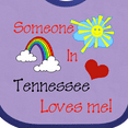 thumbnail image 4 of Inktastic Someone in Tennessee Loves Me Boys or Girls Baby Bib, 4 of 4
