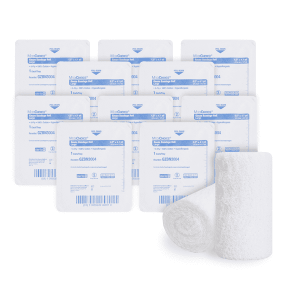 Kerlix Type Gauze Rolls, 4.5" X 4.1 Yds, 6 Ply, Sterile, 50/Case