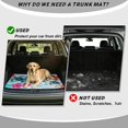 thumbnail image 4 of HUISEFOR Hibiscus Flower Car Trunk Mat Non-Slip Car Trunk Mat Scratchproof Cars Accessories Full Protection Universal Fit for Most Cars, 4 of 7