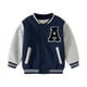 thumbnail image 4 of Chaqueta cálida de béisbol de otoño para niños Jersey de béisbol de terciopelo informal Chaqueta informal holgada y cómoda, 4 of 6