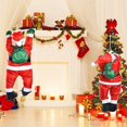 thumbnail image 3 of Decoraciones navideñas YONGSHENG Colgante navideño de Papá Noel con escalera de cuerda, 3 of 5