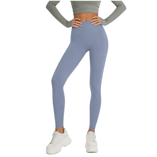 Pantalones de Yoga Sueltos para Mujeres de Cintura Alta Pantalones de Color Sólido de Longitud Completa Material Elástico Suave para Gimnasio de Baile de Yoga