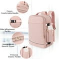 thumbnail image 4 of Softlife Durable Extra Large 40L Travel Backpack for17 Inch Laptop,Pink, 4 of 9