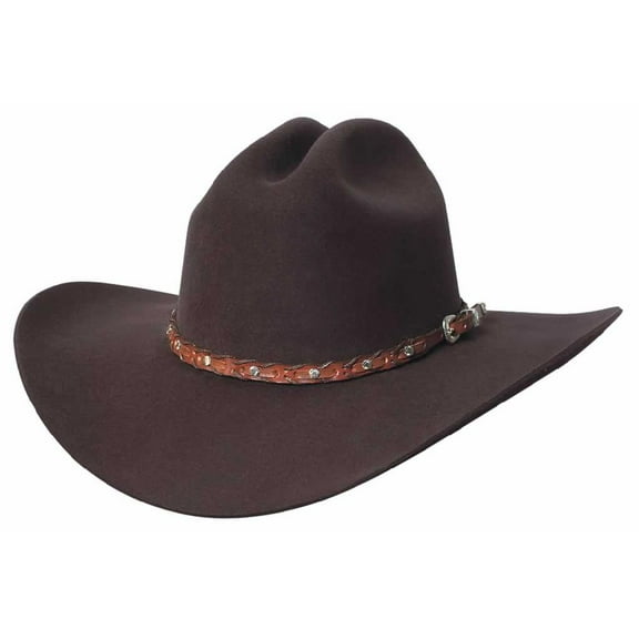 Bullhide Men's Pistol Pete 6X Premium Wool Cowboy Hat Chocolate 7 5/8