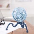 thumbnail image 1 of Ventilador De Cochecito Ventilador USB para cochecito, 5 V, 2,5 W, ventilador eléctrico de pulpo, enfriador de aire silencioso de 3 velocidades (A azul) Wdftyju Libre de BPA, 1 of 3