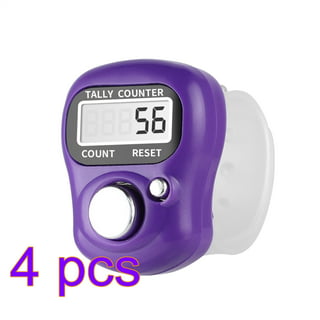 Tiyuyo 0-99999 LCD Finger Counter LED Luminous Electronic Tally Counter  (Purple) 