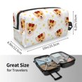thumbnail image 3 of Uemuo Funny Corgi Pattern Portable Toiletry Bags with Handle, Waterproof travel Make up Bags for Women, Large Capacity Travel Cosmetic Bags, 3 of 9