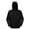 Black, variant on Men's Packable Hooded Long Coat - 3D Tailored Loose Fit Outdoor Commuter Jacket with Multiple Pockets
