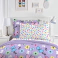thumbnail image 3 of Set de edredón Dream Factory Sweet Butterfly Purple Twin, 3 of 7
