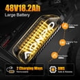 thumbnail image 4 of AONPO A20 Electric Bike for Adults, 20*4.0 Fat Tire E-Mountain Bicycle,Peak 1500W Motor 48V 18.2Ah 7-Speed E-Bike UL2849, LCD Display with NFC Unlock, 4 of 8
