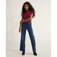 thumbnail image 2 of Time and Tru Women's Wide Leg Jeans with Seam Details, Available in Regular, Short, Long Inseams, Sizes 0-22, 2 of 11