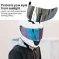 thumbnail image 5 of Visera para casco de motocicleta Gafas de casco antivaho con lente de protección facial completa para AGV K5 K3SV K1 (plata), 5 of 5