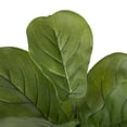 thumbnail image 6 of Kate and Laurel Fidmont Modern Faux Fiddle Fig Tree, 4 FT, Potted Artificial Fiddle Leaf Tree Indoor with Realistic Foliage and Additional Decorative Moss, Fake Plant for Living Room Decor, 6 of 9