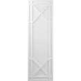 thumbnail image 5 of Ekena Millwork 15"W x 33"H True Fit PVC Bungalow Fixed Mount Shutters, Unfinished (Per Pair - Hardware Not Included), 5 of 7