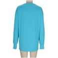 thumbnail image 5 of Scyoekwg Oversized Tshirts for Women Thumb Hole Long Sleeve Workout Tops Casual Loose Crewneck Tee Y2K Clothes Fashion Clothing (Sky Blue,S), 5 of 6