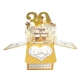 thumbnail image 1 of 3d 30th/60th70th Wedding Anniversary Card For Husband Wife Personalized Note And Envelope Included Artistic Pop-up Greeting Card, 1 of 4