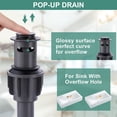 thumbnail image 2 of Wowow 8 in. Widespread Double Handle Bathroom Faucet with Pop-up Drain Kit in Oil Rubbed Bronze, 2 of 9