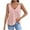 Pink, variant on Admvng Summer Tops for Women Plus Size Casual V-Neck Solid Lace Sleeveless T-shirt Blouse S-3XL