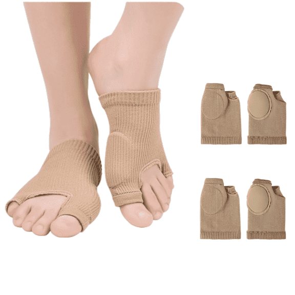 Topboutique Bunion Corrector and Bunion Relief Sleeve with Gel Bunion Pads，Bunionette Relief Socks for Men and Women (Small,2 Pair）