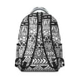 thumbnail image 4 of Vintage Rustic Style School Backpack with Floral Tribal Patterns, Scratch-Resistant and Wear-Resistant Oxford Cloth, Adjustable Straps for Comfortable Fit and Large Capacity, 4 of 6