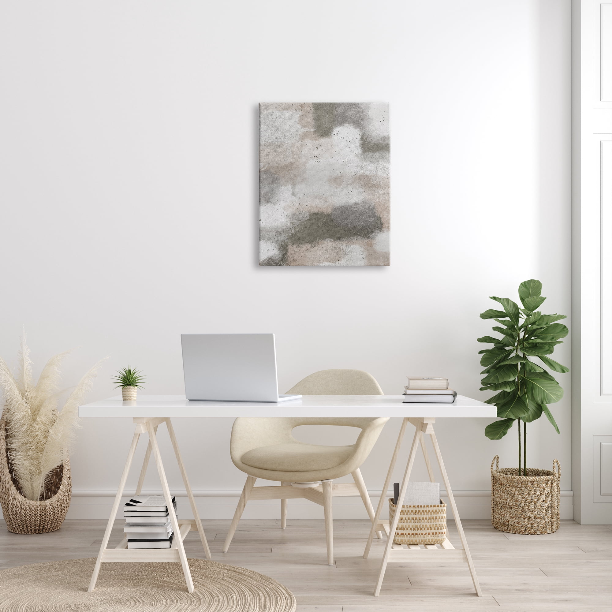 Stupell Indtries Modern Abstract Open Scene Soft Neutral Brown Tones,24 x 30,Design by Marc Prime