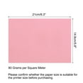 thumbnail image 2 of Papel de Copia de Color Uxcell 8.3x5.8" 80gsm Rosa Claro 25 Hojas, 2 of 7
