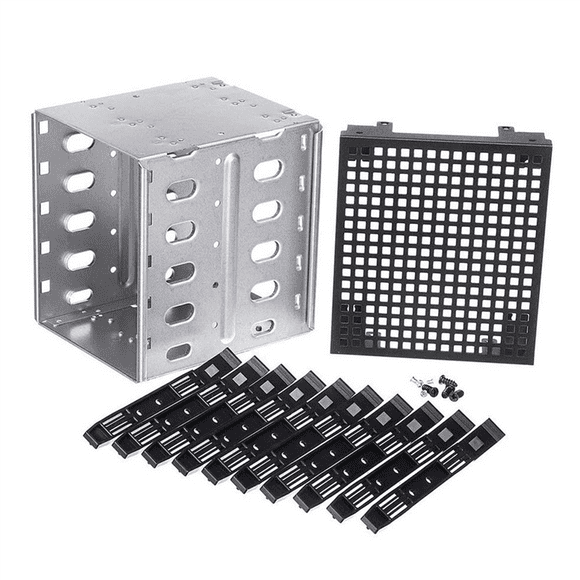 5,25 Pouces à 5 x 3,5 Pouces SATA HDD Cage Rack Disque Dur Boîtier Disque Dur Plateau Caddy Adaptateur