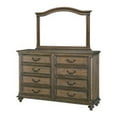 thumbnail image 4 of Chantel 4 Pc Queen Bedroom Set, Velvet Sleigh Design, Weathered Wood, 4 of 6