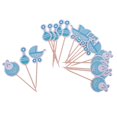 thumbnail image 3 of Animal Cupcake Toppers Picks baby Shower Birthday Party Set , , Size It', 3 of 8