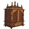 thumbnail image 2 of MDF Wooden Pooja Mandir Hnindu Worshipping Temple Replica For Home Wallmounted, 2 of 3