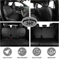 thumbnail image 5 of EKR Custom Fit Bolt Car Seat Covers for Chevrolet Bolt EV 2LT & Bolt EUV LT/Premier 2022 2023 (Rear 40/60 Split W/Armrest)-Full Set Waterproof Faux Leather Auto Seat Covers(Black), 5 of 7