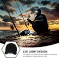 thumbnail image 3 of WRITWAA 1Pc Adjustable Black Cotton Baseball Hat LED Lighting for Outdoor Night Activity, 3 of 6