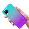 thumbnail image 3 of Samsung Galaxy A12 Case, Rosebono Hybrid Glitter Sparkle Transparent Colorful Gradient TPU Skin Cover 360 Protection Case For Samsung Galaxy A12 (Teal/Purple), 3 of 4