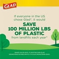 thumbnail image 5 of Glad ForceFlex Plus Kitchen 50% Recovered Plastic 13 Gallon Drawstring Bags, 45 Count, 5 of 8