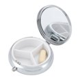 thumbnail image 2 of Unique Bargains 1 Pc Pill Case 3 Grid Round Abstract Pattern Pill Box Pink, 2 of 6