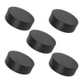 thumbnail image 4 of WEUVEB Black PU Floor Hockey Training Pucks Set of 5 Practice Hockey Pucks for Indoor and Outdoor Use, 4 of 8