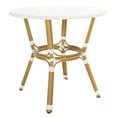 thumbnail image 4 of SAFAVIEH Sidford Outdoor Rattan Bistro Table, White, 4 of 9