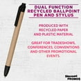 thumbnail image 3 of 10 Ballpoint Stylus Pens Pack - Recycled, Retractable - Black, 3 of 5