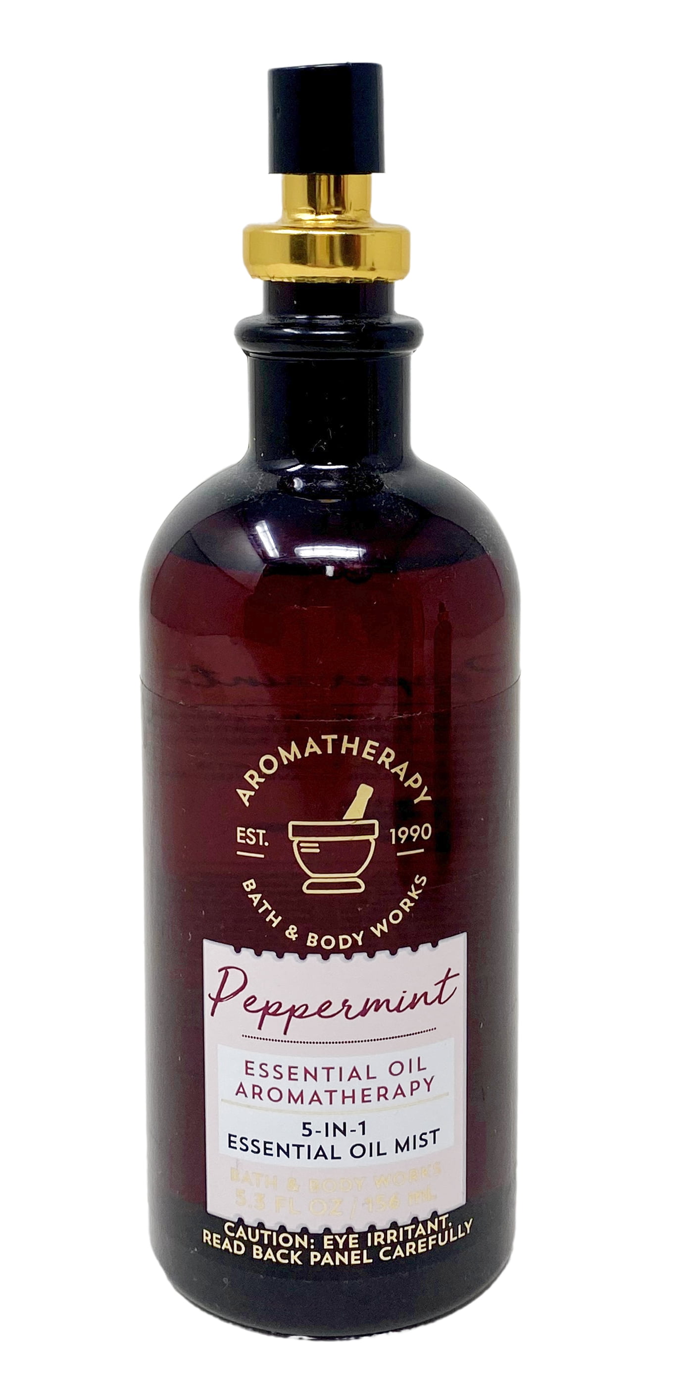 Bath & Body Works Aromatherapy Peppermint - 2 Pack of 5 in 1 Essential Oil Pillow Mist