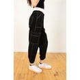 thumbnail image 3 of Ragstock Black Cargo Joggers, 3 of 4