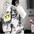 thumbnail image 3 of Sudadera con Capucha Estampada Graffiti Estilo Coreano, 3 of 3