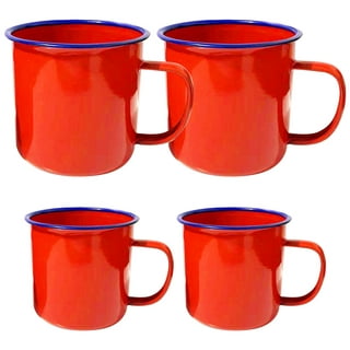 Hemoton Camping Mug Tea Coffee Mug Set of 4 Enamel Drinking Mugs Cups for  Home Use Office Party or C…See more Hemoton Camping Mug Tea Coffee Mug Set