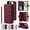 Winered, variant on Allytechgroup Case for iPhone 15 with Credit Card Slot, Built-in Shoulder Strap Lanyard PU Leather Wallet Flip Stand Case Full Body Shockproof Protective for iPhone 15, Black