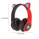thumbnail image 4 of Bearachild Auriculares con orejas de gato Auriculares inalámbricos Música Estéreo Auriculares con azules con micrófono Niños Hija Cables de audio/vídeo Rojo, 4 of 6