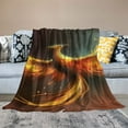 thumbnail image 2 of BCIIG Firebird Symbolism Warm Lightweight Blanket Soft Fleece Blanket Throw Living Room Sofa Decor Cow Gifts All Seasons - Multiple Sizes 50x60in, 2 of 6